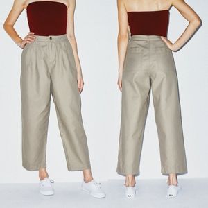 American Apparel Twill Pleated Pant 